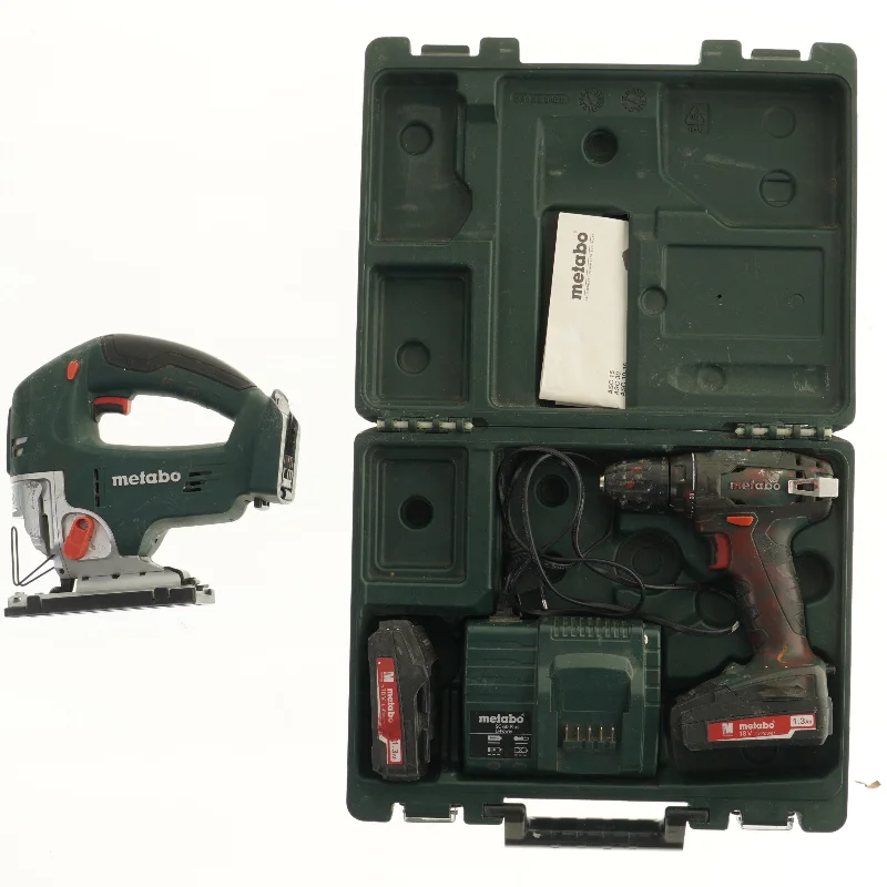 Metabo stiksav og skruemaskine sæt fra Metabo (str. 23x22 cm)