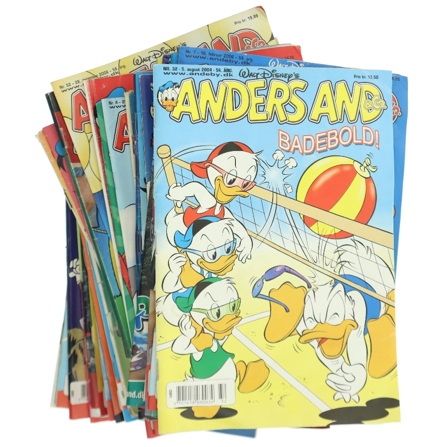 Samling af Anders And-blade fra Disney