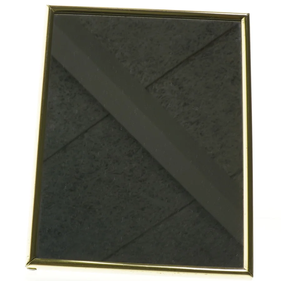 Spejl med guldramme (str. 17,5 x 23,5 cm)