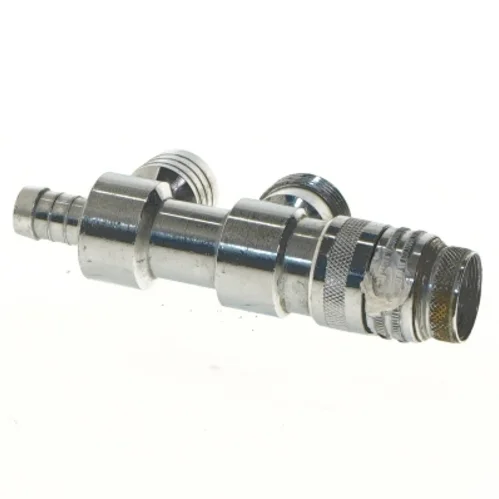 Metalventil med koblinger (str. 13 cm)