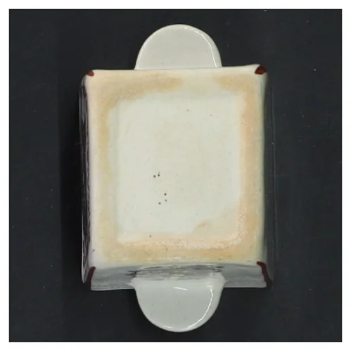 Keramisk krukke med dekoration (str. 6,5x5x4 cm)