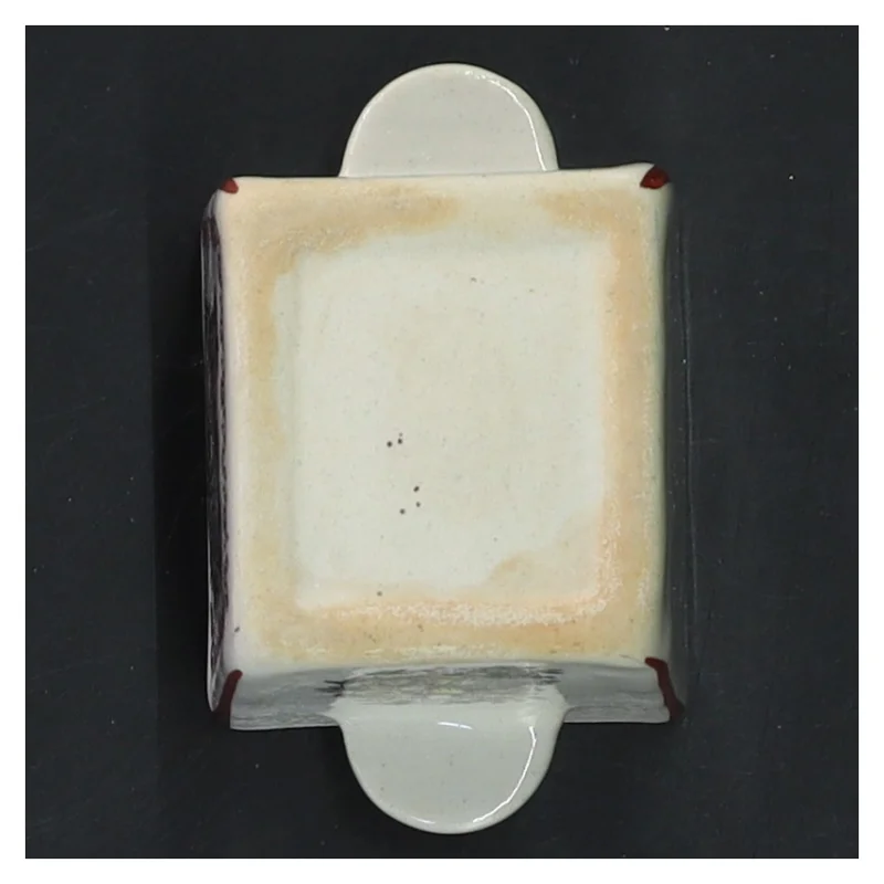 Keramisk krukke med dekoration (str. 6,5x5x4 cm)