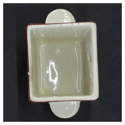 Keramisk krukke med dekoration (str. 6,5x5x4 cm)