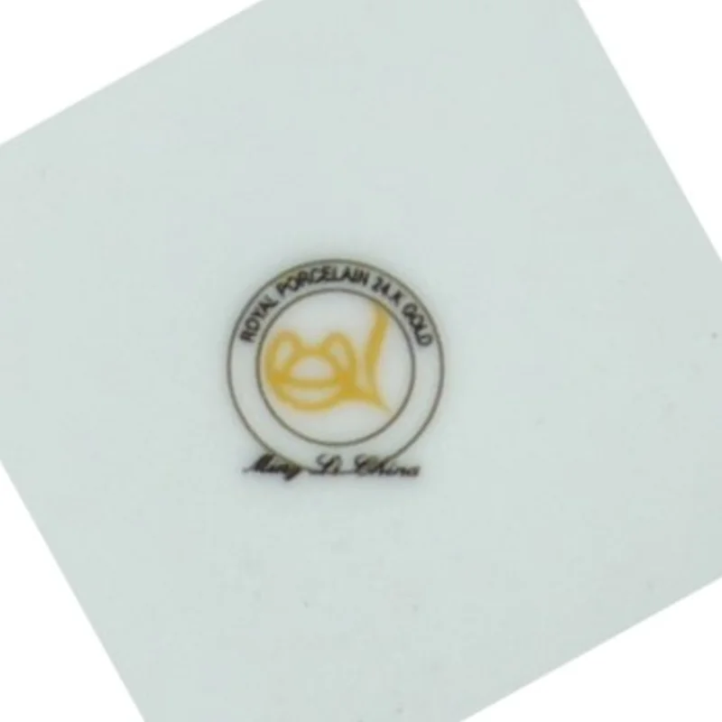 Tallerkener og fad fra Royal Porcelæn 24 K Guld (str. Blandet)