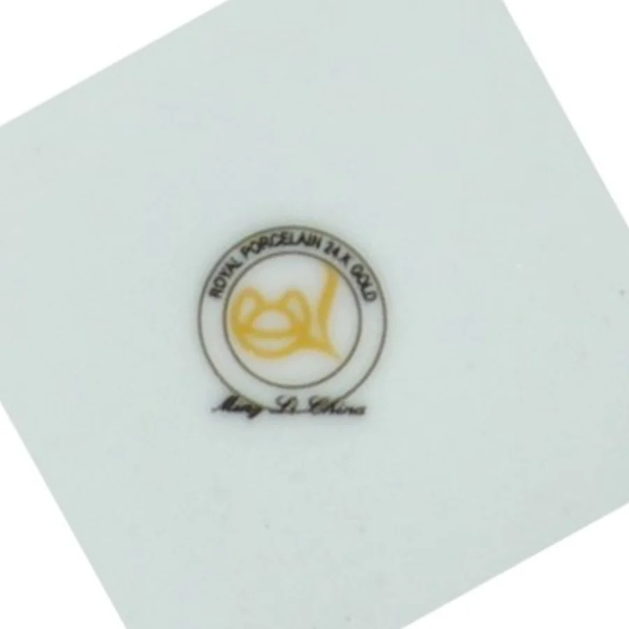 Tallerkener og fad fra Royal Porcelæn 24 K Guld (str. Blandet)