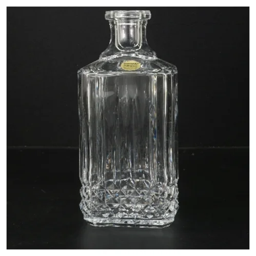 Krystalkaraffel med prop (str. 25x10x10 cm)