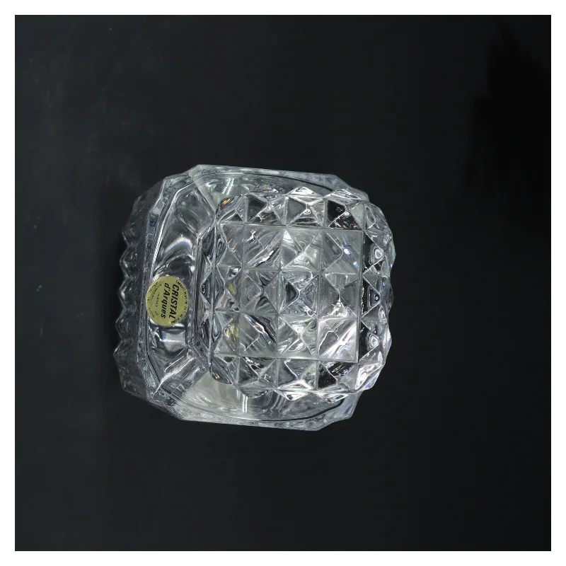 Krystalkaraffel med prop (str. 25x10x10 cm)