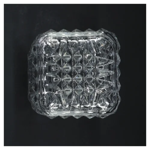 Krystalkaraffel med prop (str. 25x10x10 cm)