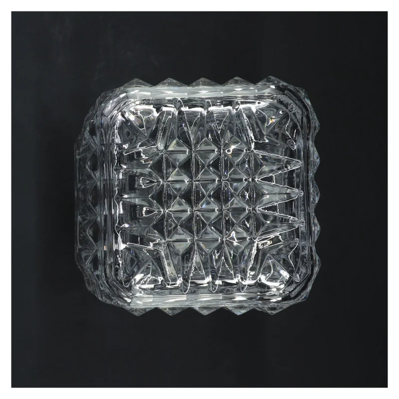 Krystalkaraffel med prop (str. 25x10x10 cm)