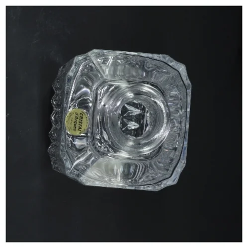 Krystalkaraffel med prop (str. 25x10x10 cm)