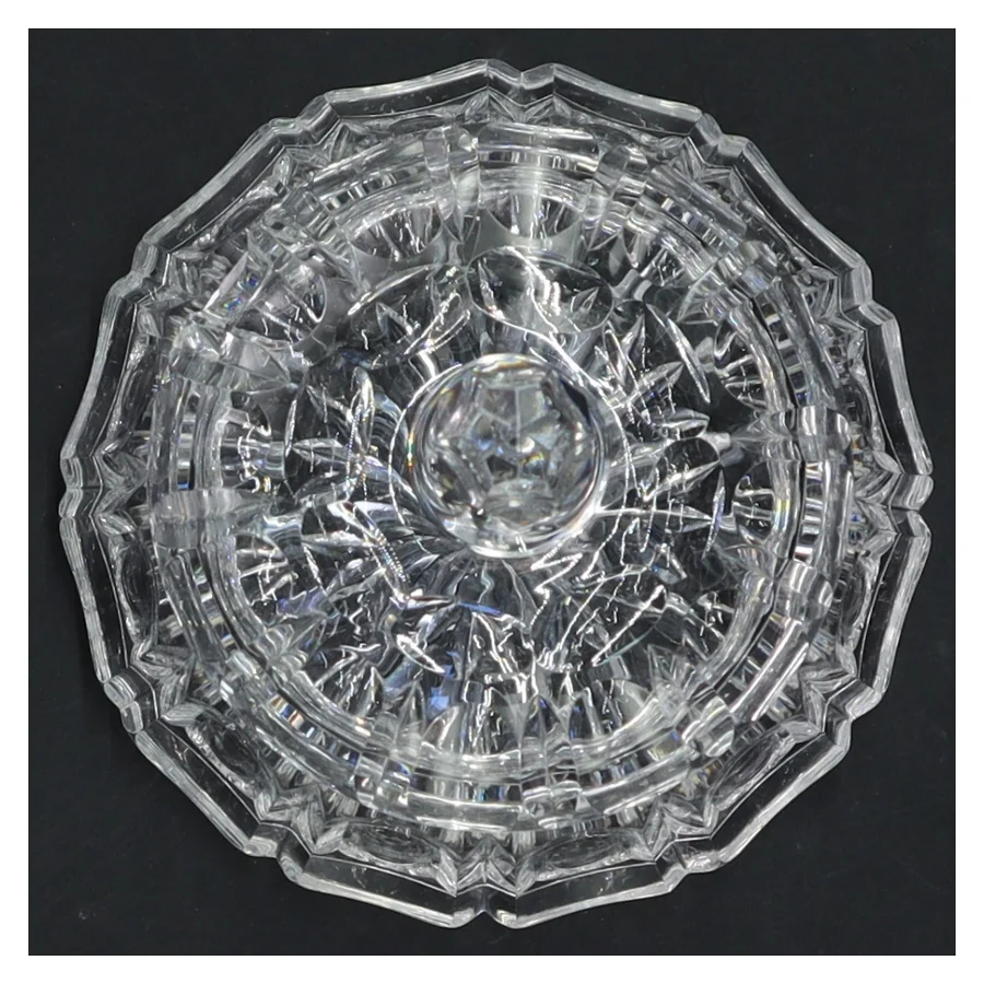 Glas krukke med låg (str. Ø 11 cm)