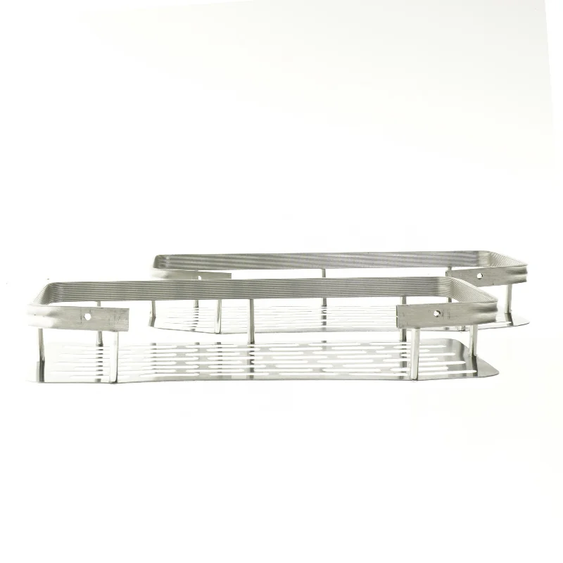 Rustfrit stål hylde (str. 5x13x30 cm)