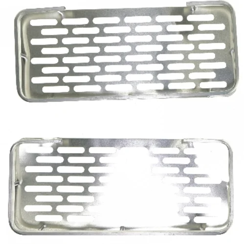 Rustfrit stål hylde (str. 5x13x30 cm)