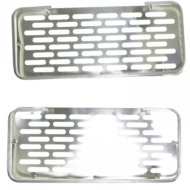 Rustfrit stål hylde (str. 5x13x30 cm)