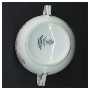 Porcelæn sukkerskål og mælkekande fra Bavaria (str. ø 10 cm og ø 12 cm)