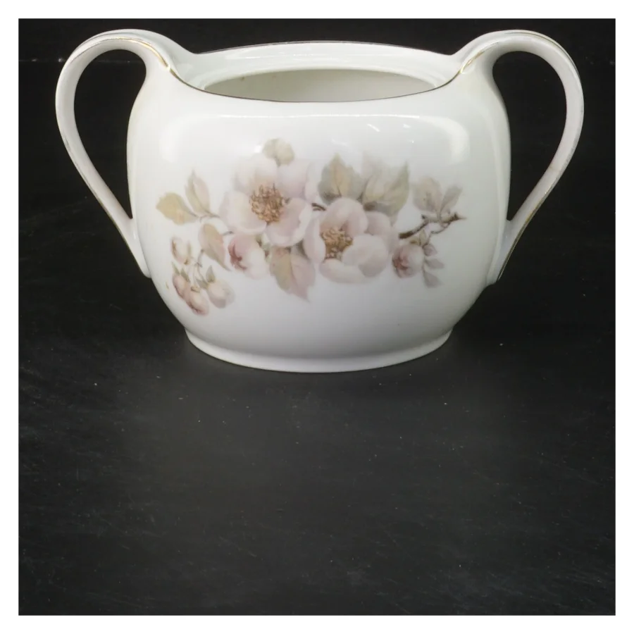 Porcelæn sukkerskål og mælkekande fra Bavaria (str. ø 10 cm og ø 12 cm)