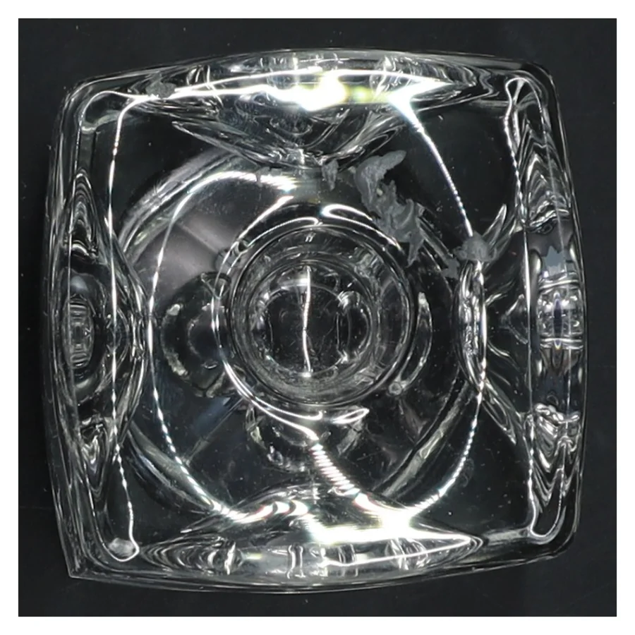 Glas fyrfadsstage (str. 7x7x7 cm)