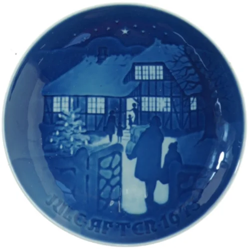 Bing & Grøndahl Juleaften 1973 juleplatte fra Bing & Grøndahl (str. 18 cm)