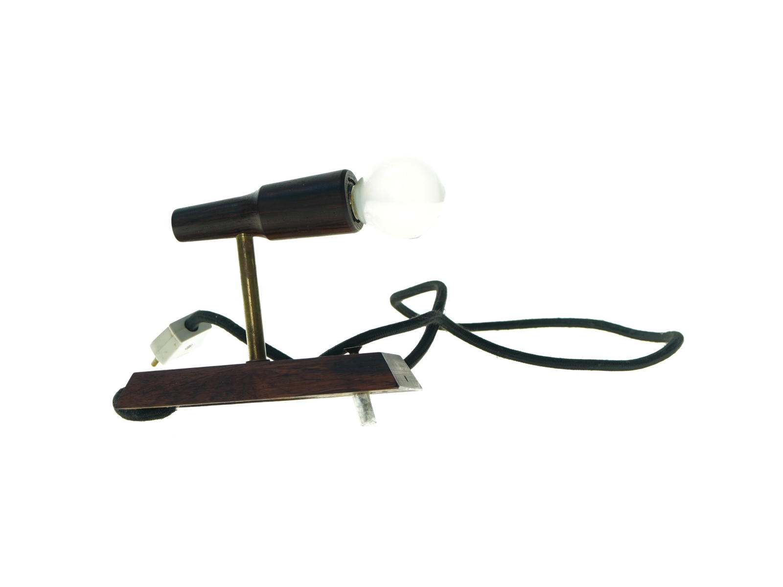 retro væglampe i palisander  (str. 15 cm)
