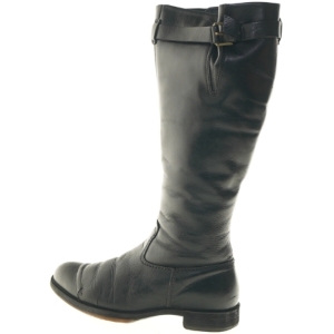 Lange sorte læderstøvler fra Ecco (str. 36 )