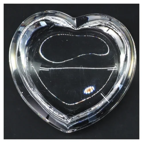 Hjerteformet glasskål (str. Ø 10 cm)