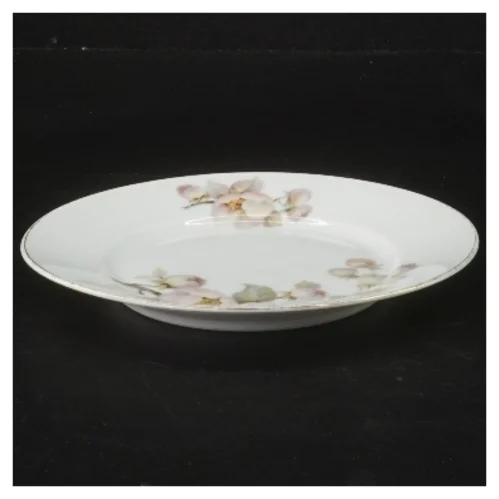 Porcelænstallerkener med blomstermotiv fra Bavaria (str. ø 16 cm, 9 styk cm)