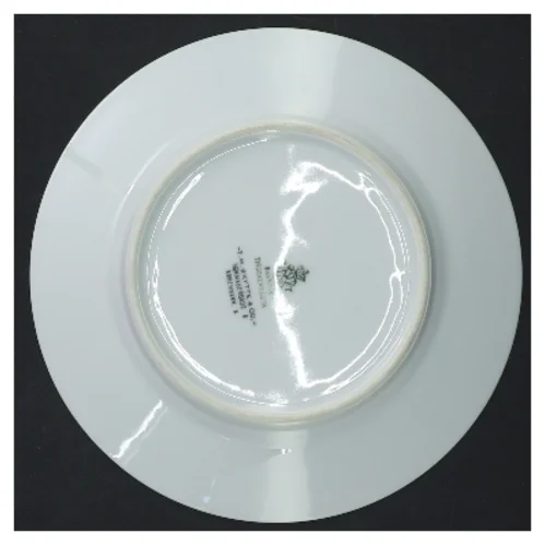 Porcelænstallerkener med blomstermotiv fra Bavaria (str. ø 16 cm, 9 styk cm)