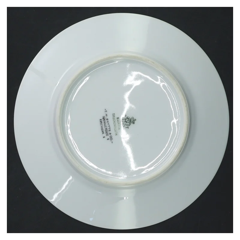 Porcelænstallerkener med blomstermotiv fra Bavaria (str. ø 16 cm, 9 styk cm)