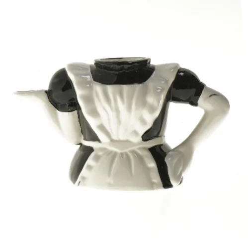 Keramisk vase i form af tjenestepige (str. 13x12x24 cm)