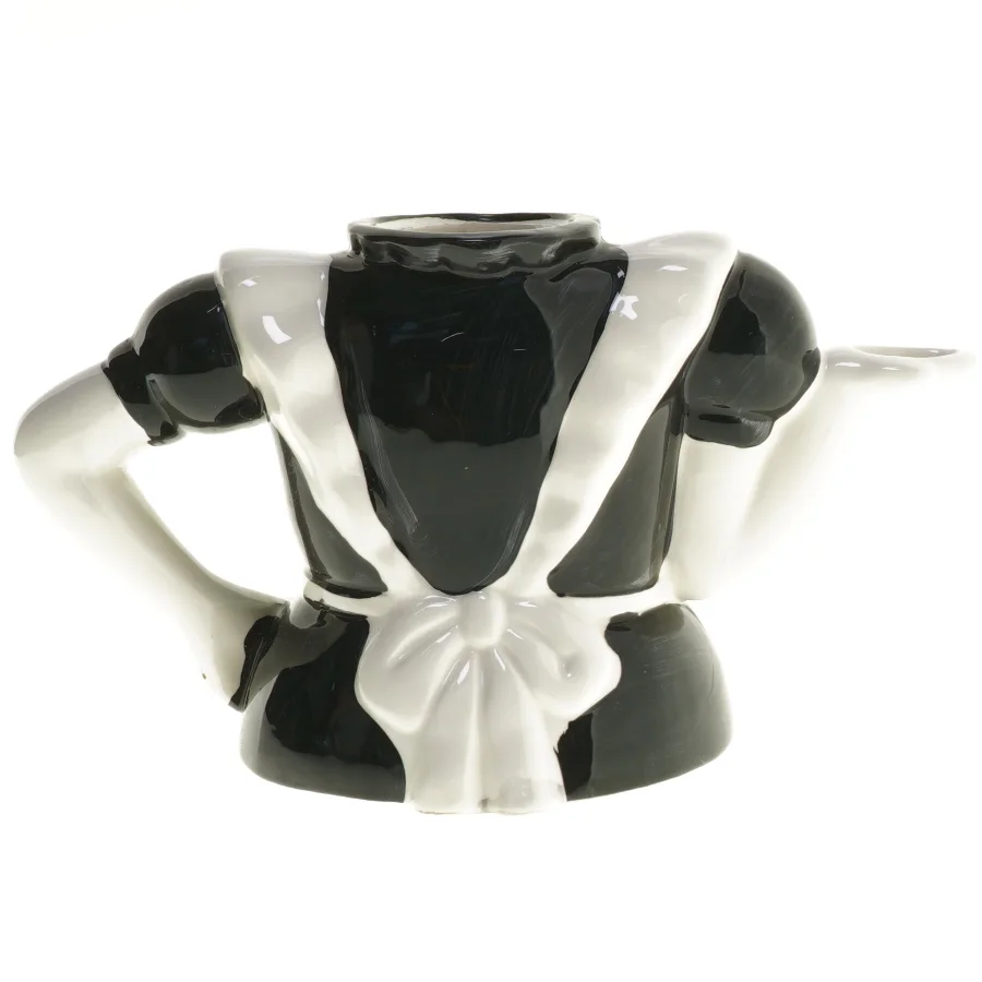 Keramisk vase i form af tjenestepige (str. 13x12x24 cm)