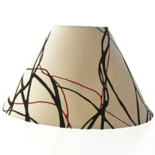 Lampeskærm med mønster (str. Ø 28 cm)