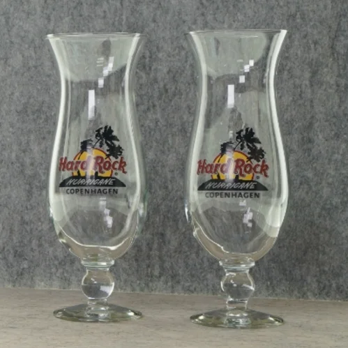 drinks glas fra Hard Rock Hurricane Copenhagen (str. 24 cm)