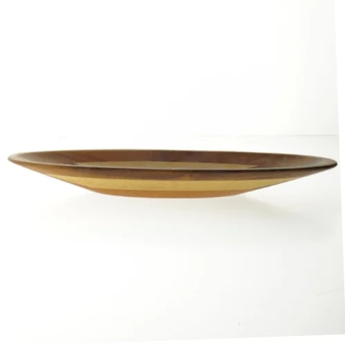 Træfad med dekorative striber (str. 33 x 14 cm)