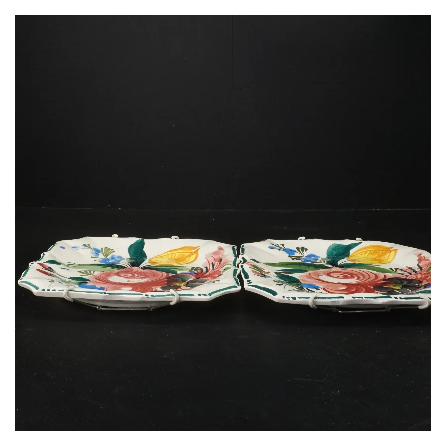 Dekorative vægplatter med blomsterdesign (str. 20,5x20,5 cm)