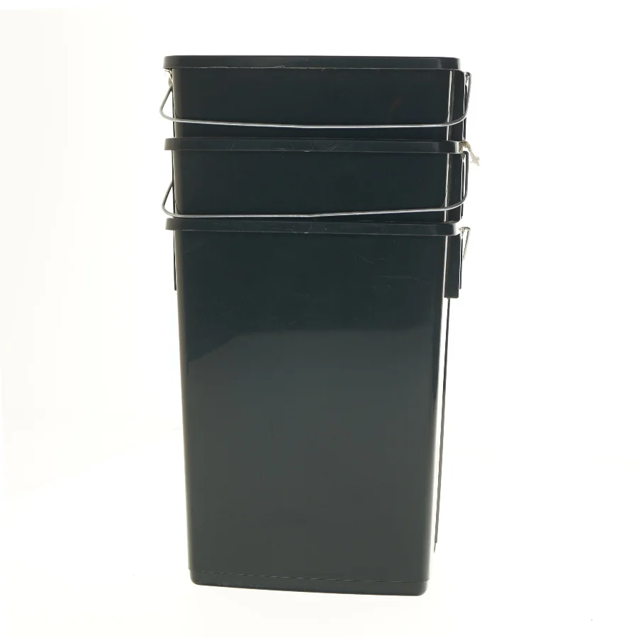 Sort affaldsspand sæt, 3 styk fra Curver (str. 30x20x15, 3 styk cm)