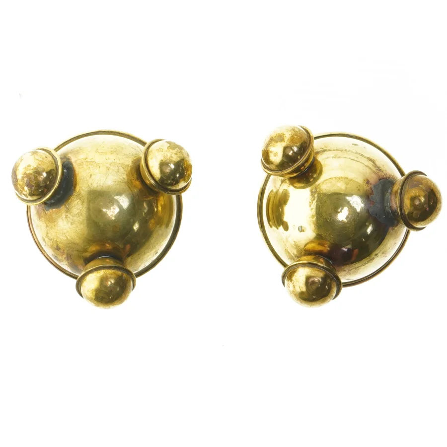 Messing lysestager (str. 8 cm)