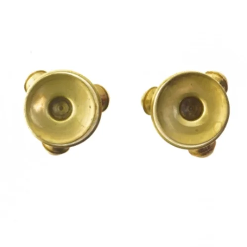 Messing lysestager (str. 8 cm)