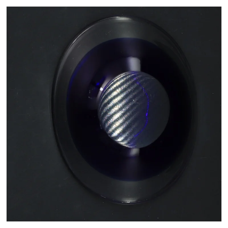 Blå glas skål (str. 12 cm)