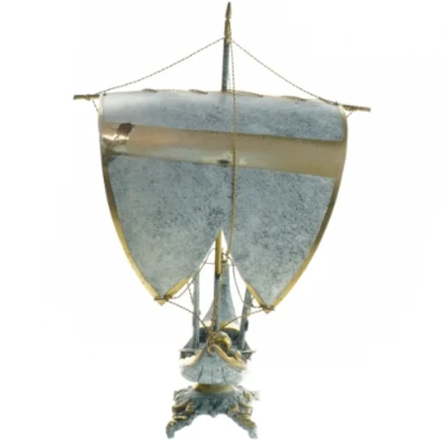 Dekorativt sejlskib (str. 23,5x24,5 cm)