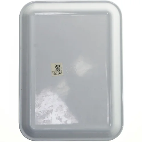 Rektangulær bakke med blomstermotiv (str. 44x32,5 cm)