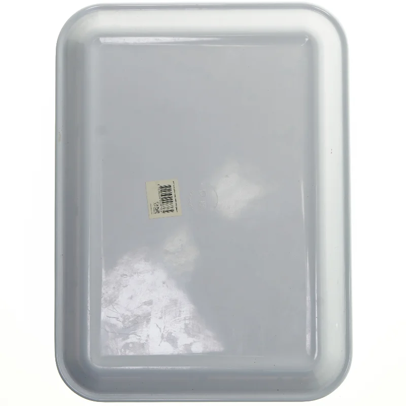 Rektangulær bakke med blomstermotiv (str. 44x32,5 cm)