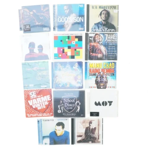 Blandede cd´er (str. 14 x 12 cm)