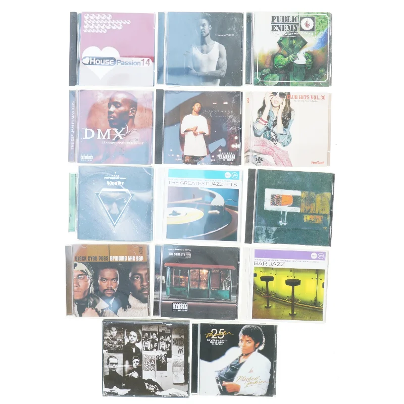 Blandede cd´er (str. 14 x 12 cm)