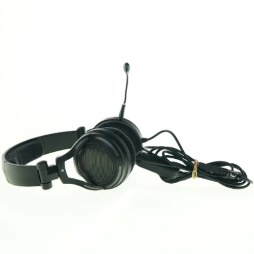 Sort hovedtelefon med mikrofon fra Trust (str. 19 x 8 cm)