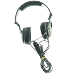 Sort hovedtelefon med mikrofon fra Trust (str. 19 x 8 cm)