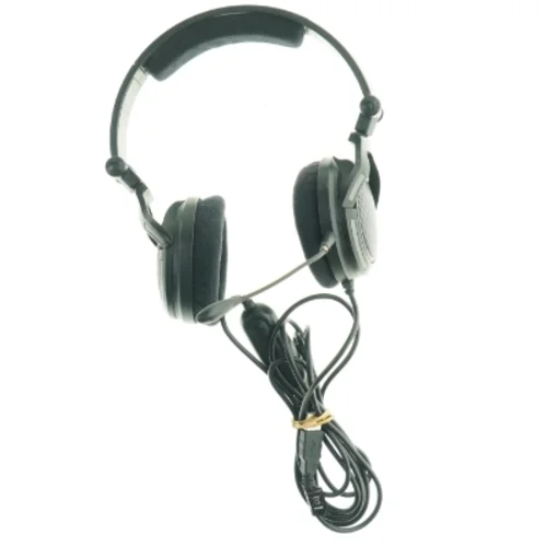 Sort hovedtelefon med mikrofon fra Trust (str. 19 x 8 cm)