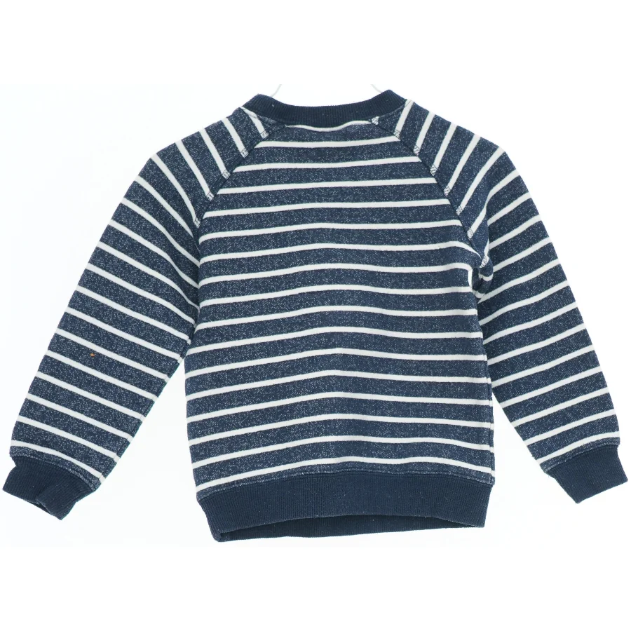 Stribet sweatshirt med monster motiv fra Pomp de Lux (str. 92)