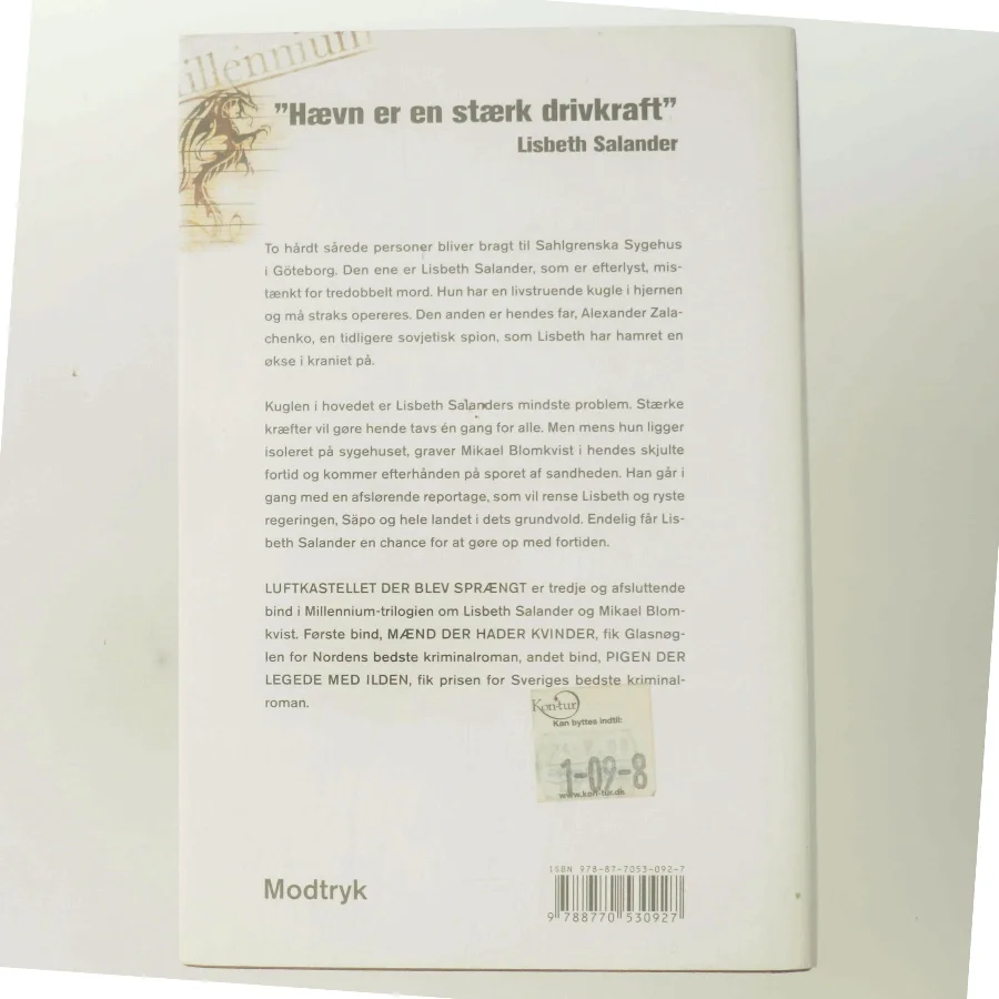 Luftkastelletderblevsprngt Stir up a Hornets' Nest of Girl. Shi Dige Larsen. the Danish Original. Hardcover](chinese Edition) af Stieg Larsson (Bog)