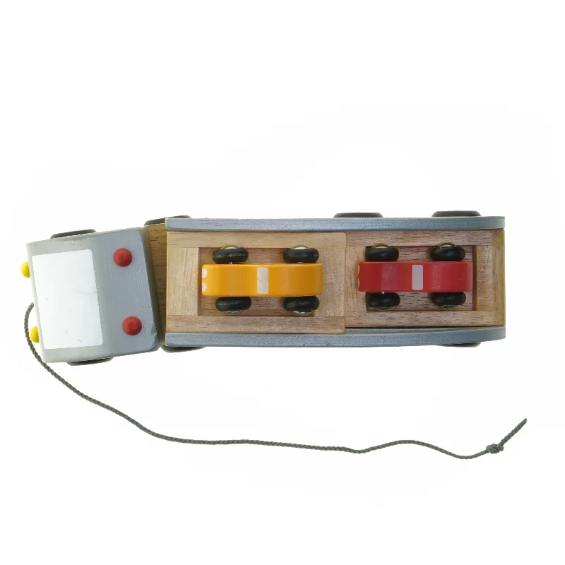 Trælegetøjsbiltransport fra Janod (str. 30 cm)