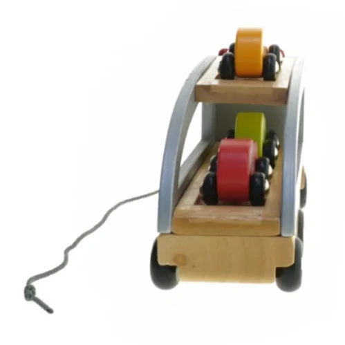 Trælegetøjsbiltransport fra Janod (str. 30 cm)